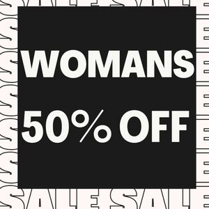 WOMANS 50% OFF Graphic Sign Print